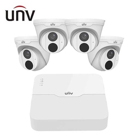 Uniview UNV 4ch Kit, 1NVR, 4X 3612, 2MP Turret UNV-04KIT3612